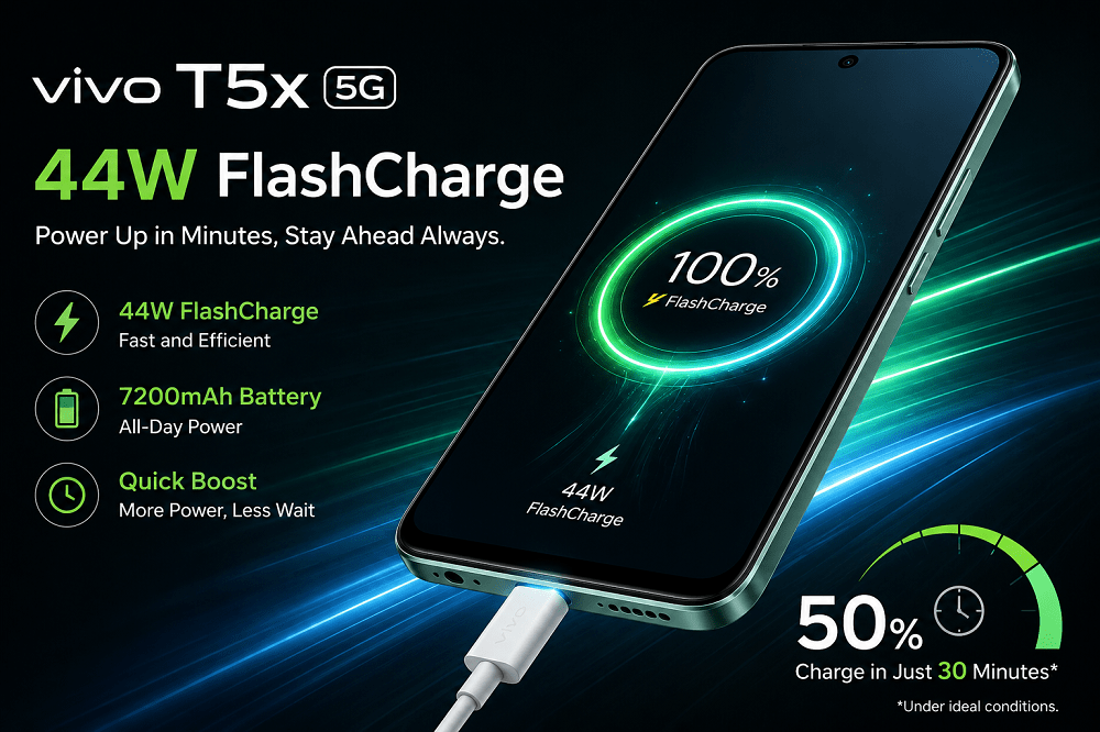 vivo T5x 5G 44W FlashCharge