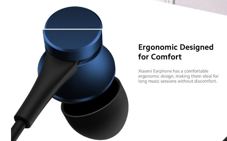 Mi Earphones Basic metal sound chamber and wired design