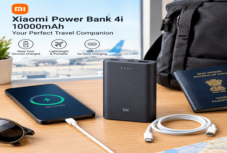 Xiaomi Power Bank 4i 10000mAh portable power bank for travel